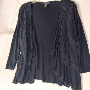 Cable and Guage black cardigan
